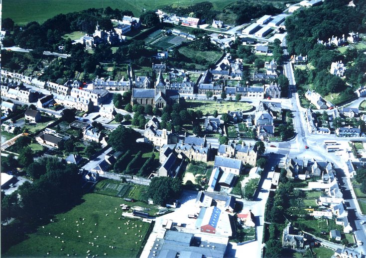 Aerial photograph of south east quadrant of Dornoch