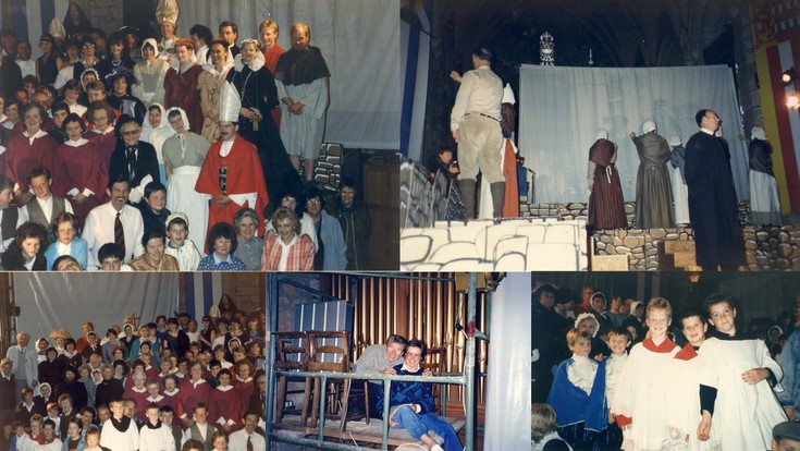 Stage production on history of Dornoch in Dornoch Cathedral