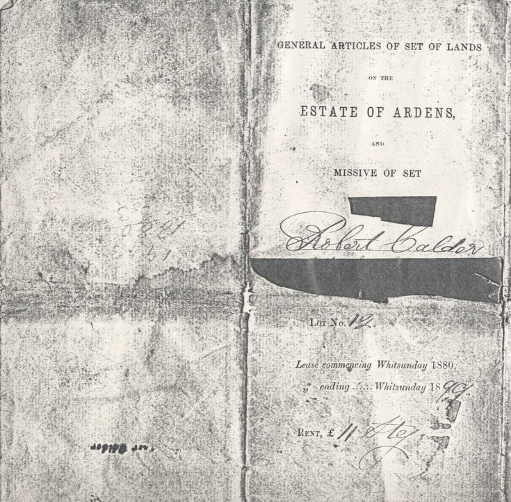 Articles of estate of Ardens