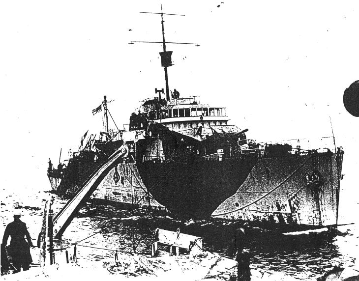 Letter and photo of HMS Dornoch