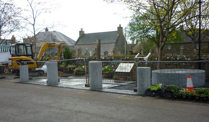 Mercat Cross, Dornoch site development 2010 nearing completion