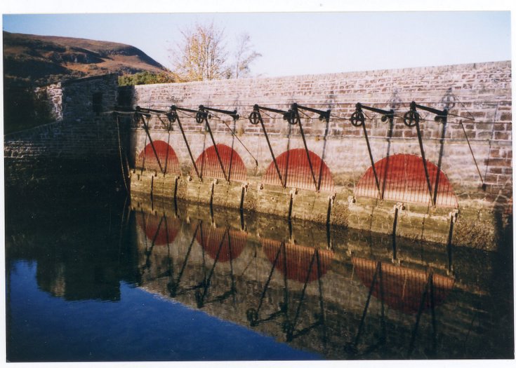 General view of The Mound sluice gates