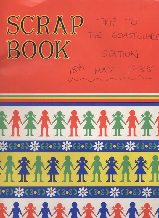Scrapbook of cubs trip to the Coastguard Station 1988