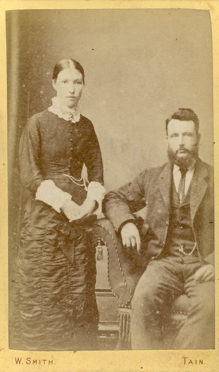 Studio photograph of a lady and gentleman