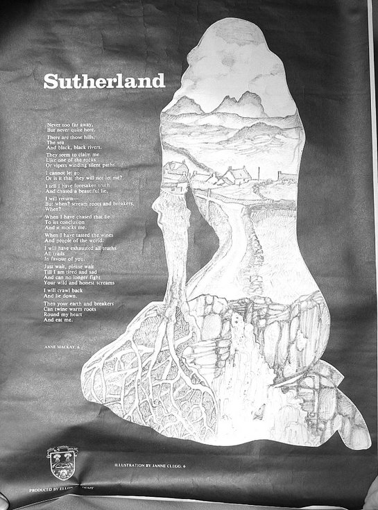 Sutherland poem and drawing