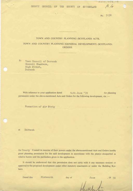 Civil Aviation Authority licence application correspondence