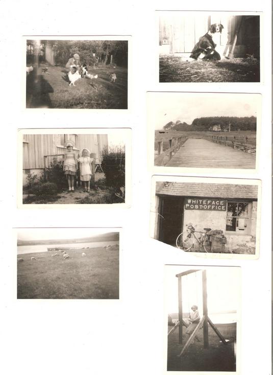 Monchrome photographs taken at Newton Point c 1948