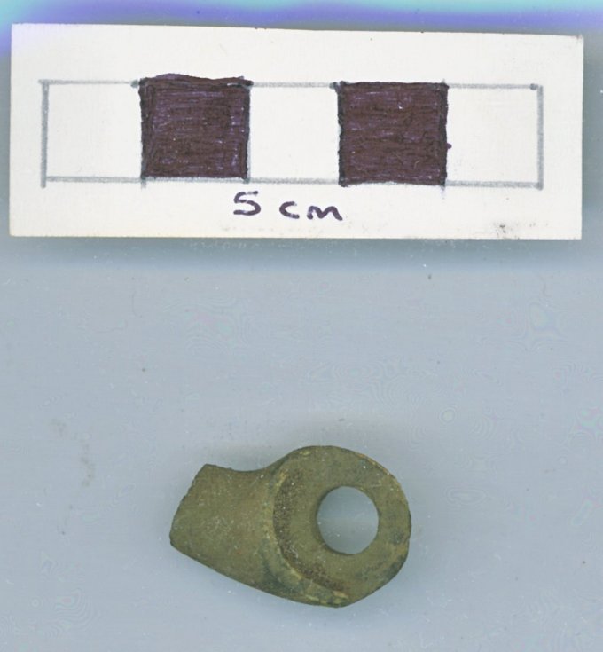 Objects discovered on Pitgrudy Farm - Copper alloy fitting