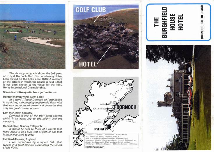Burghfield House Hotel brochure and tariff