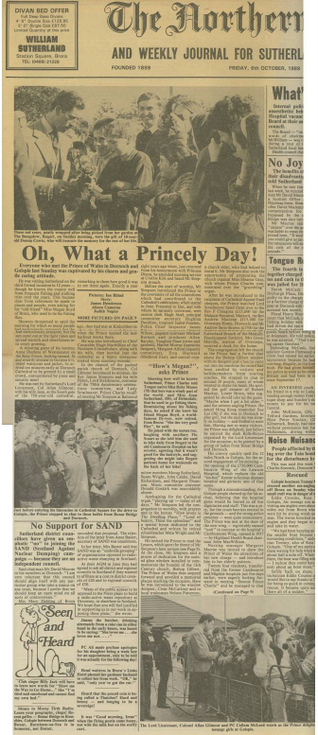 HRH The Prince of Wales visit to Dornoch