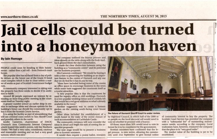 Jail cells could be turned into a honeymoon haven