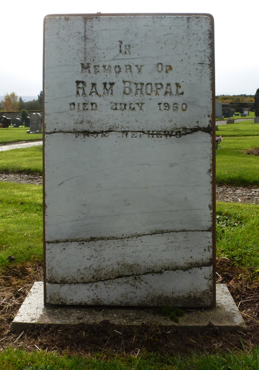 Grave of Ram Bhopal Proncynain Cemetery