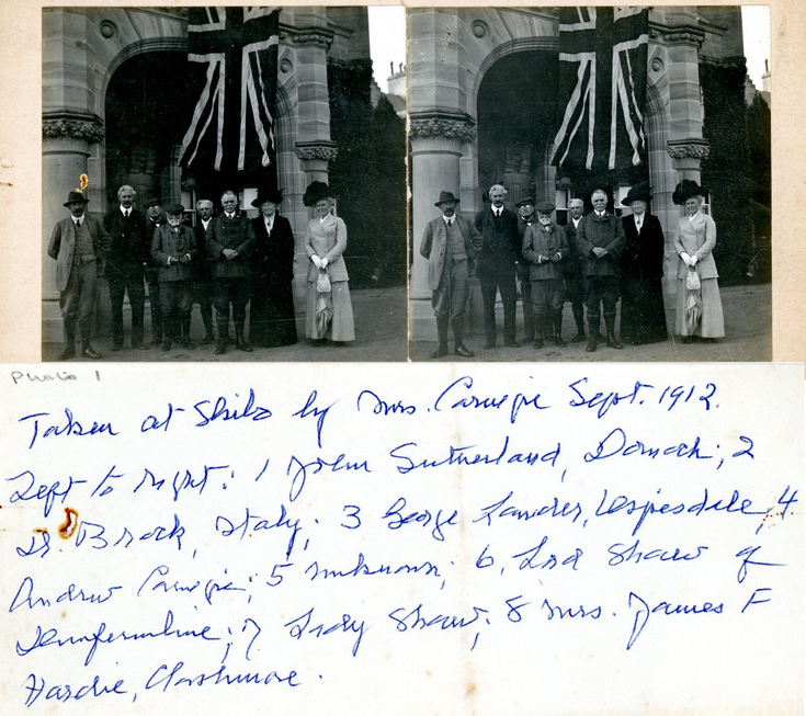 Stereoscopic photographs by Mrs Carnegie