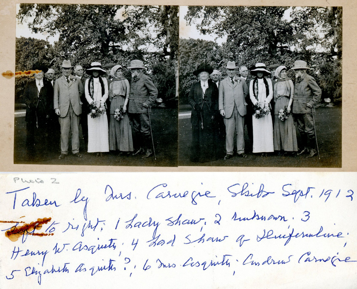 Stereoscopic photographs by Mrs Carnegie