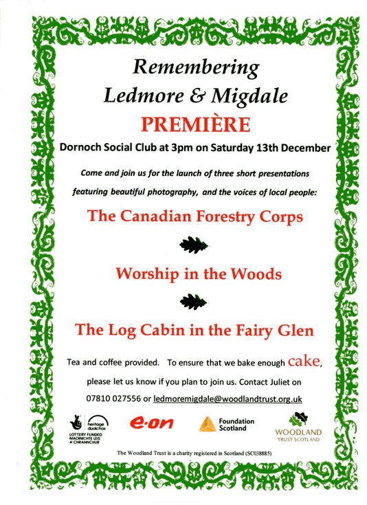 'Remembering Ledmore & Migdale
