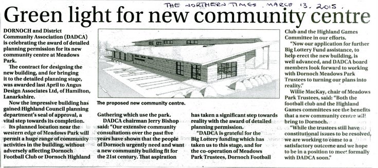 Green light for new community centre