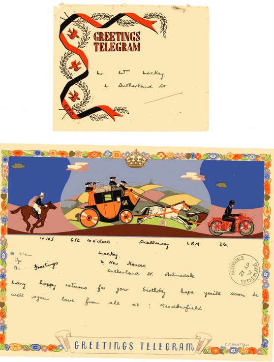 Greetings telegram