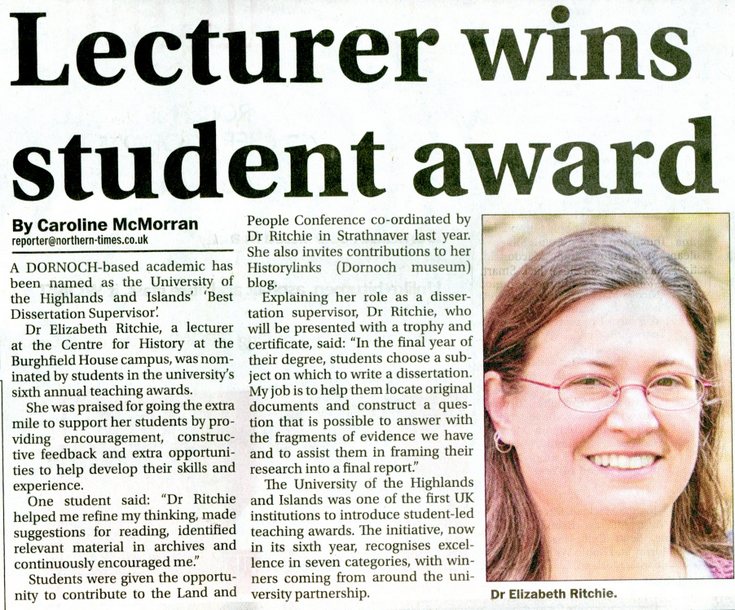 Lecturer wins student award