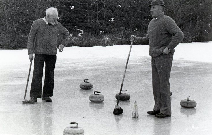 Curling on Loch-an-Treel, 10th February