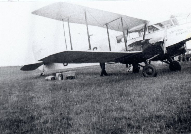 Northern Scottish Airways biplane at Dornoch