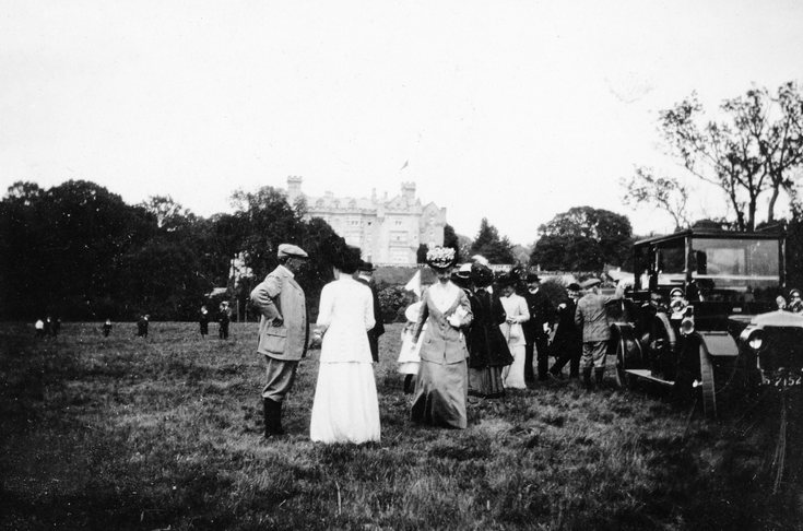 Andrew Carnegie with Skibo Castle guests