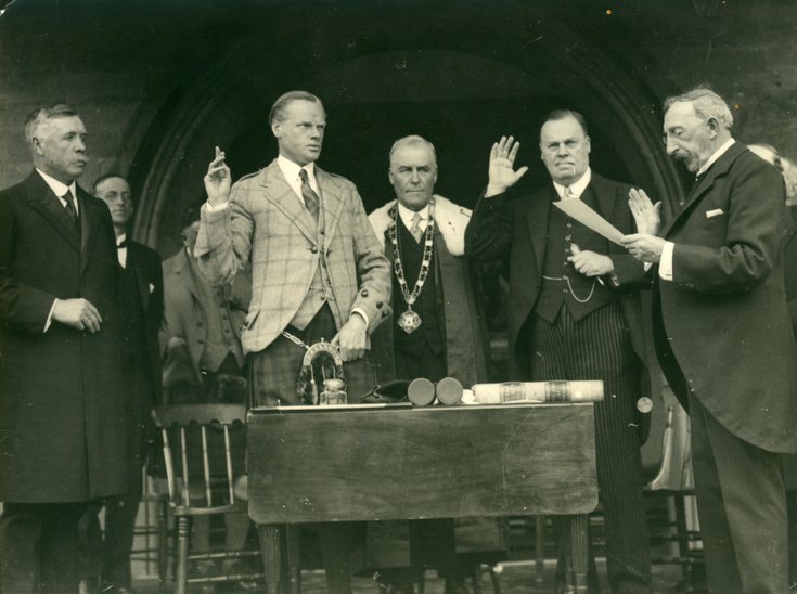 Taking of the Oath at Freedom Ceremony 1928