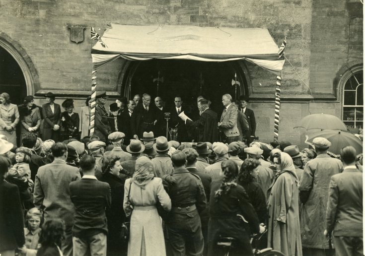 Freedom Ceremony with Willie Skinner as Town Clerk