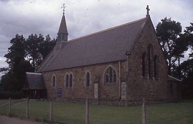 View from the east of St Finnbarr's Church. School