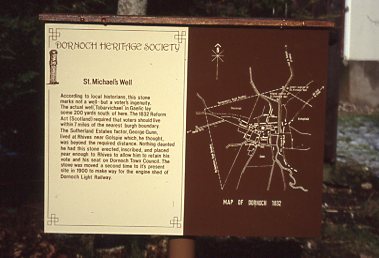 St Michael's Well, Station Road original sign