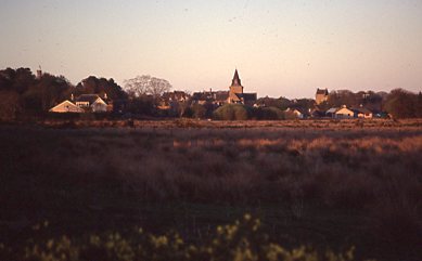View of the town from the south west