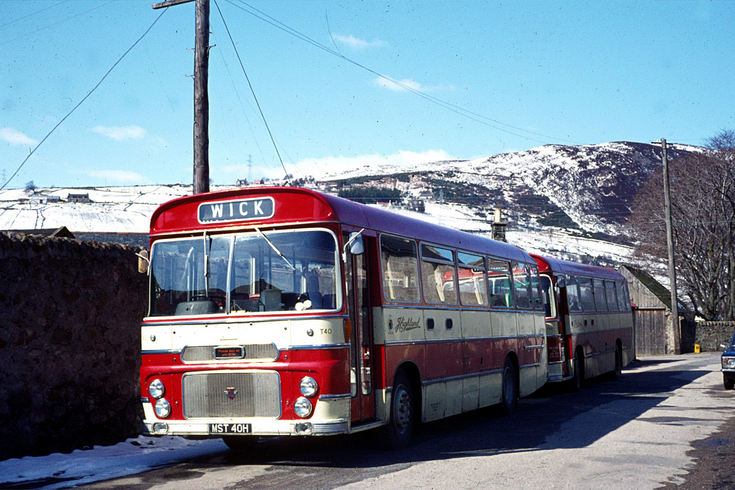Highland buses on the Helmsdale to Wick service