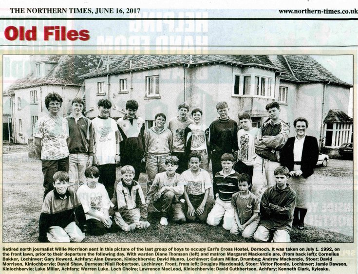 Last group of boys to occupy Earl's Cross Hostel
