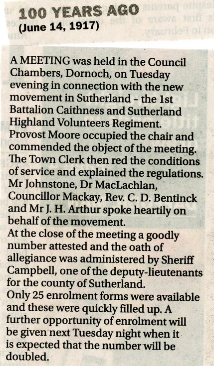 Movement Caithness & Sutherland Highland Regiment