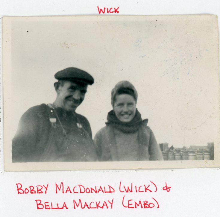 Bobby MacDonald and Bella Mackay of Embo