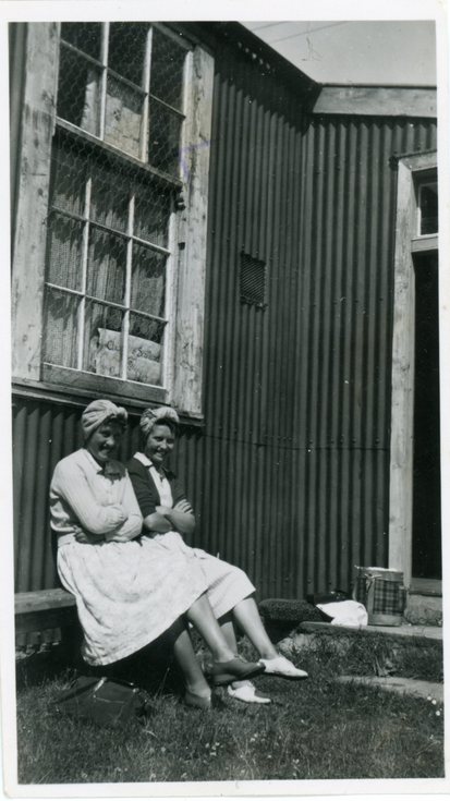 Christina and Bella at leisure