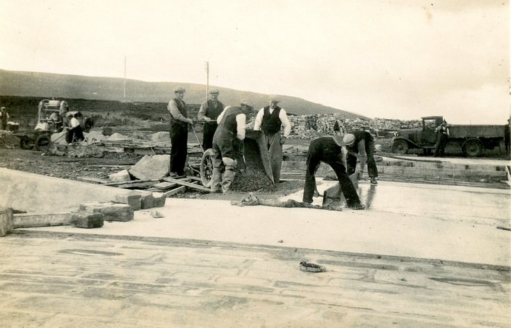 Construction of hard standing Meikle Rerry 1937