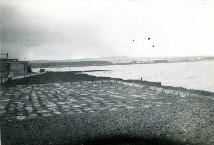 Car park constructed at Meikle Ferry Dec 1937