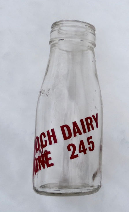 Dornoch Dairy 1/2 pint milk bottle