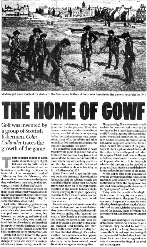 The Home of Gowf