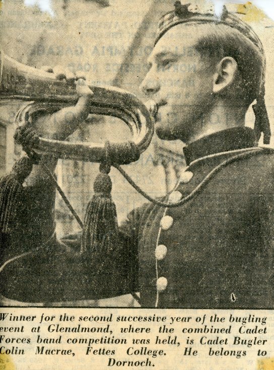 Cadet Bugler Colin Macrae