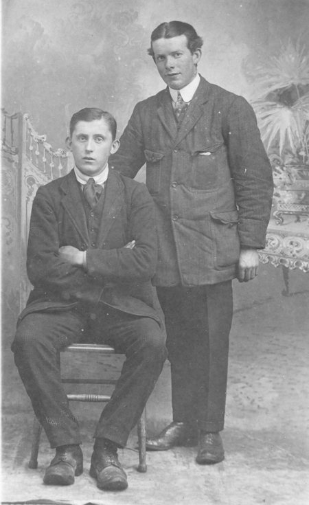 Studio photograph - two brothers?