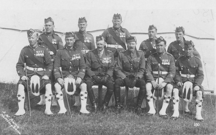 Group photograph of officers, WOs and NCOs