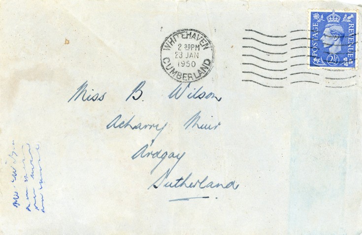 Bundle of letters from and to Bessie Wilson