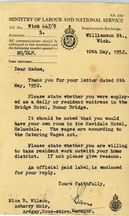 Official correspondence 1946 -