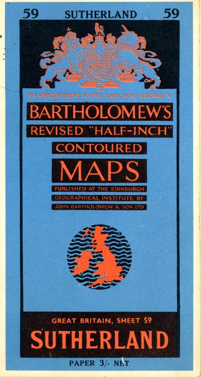 Bartholomews Map of Sutherland 59