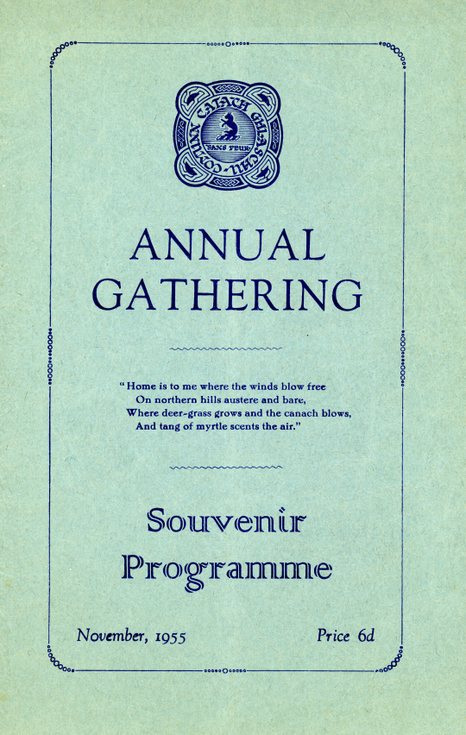 Annual Gathering Programme 1955