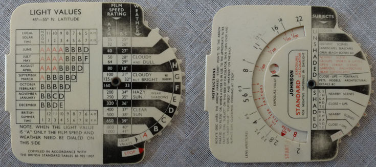 Johnson Standard Exposure Calculator