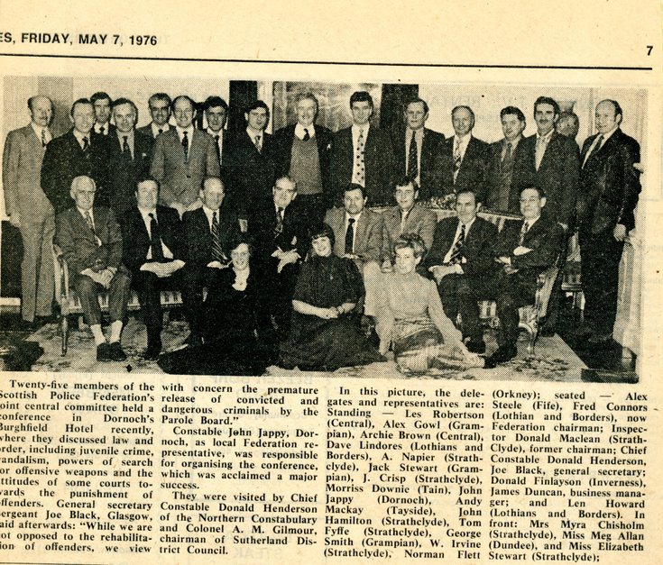 Police Federation gathering Burghfield Hotel 1976
