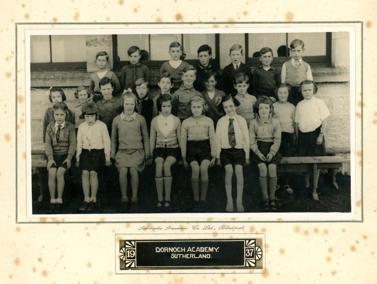 Dornoch Academy photograph 1937