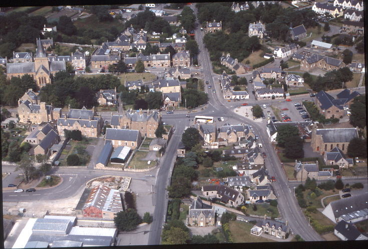Aerial slides summer 2003 - Dornoch Town Centre